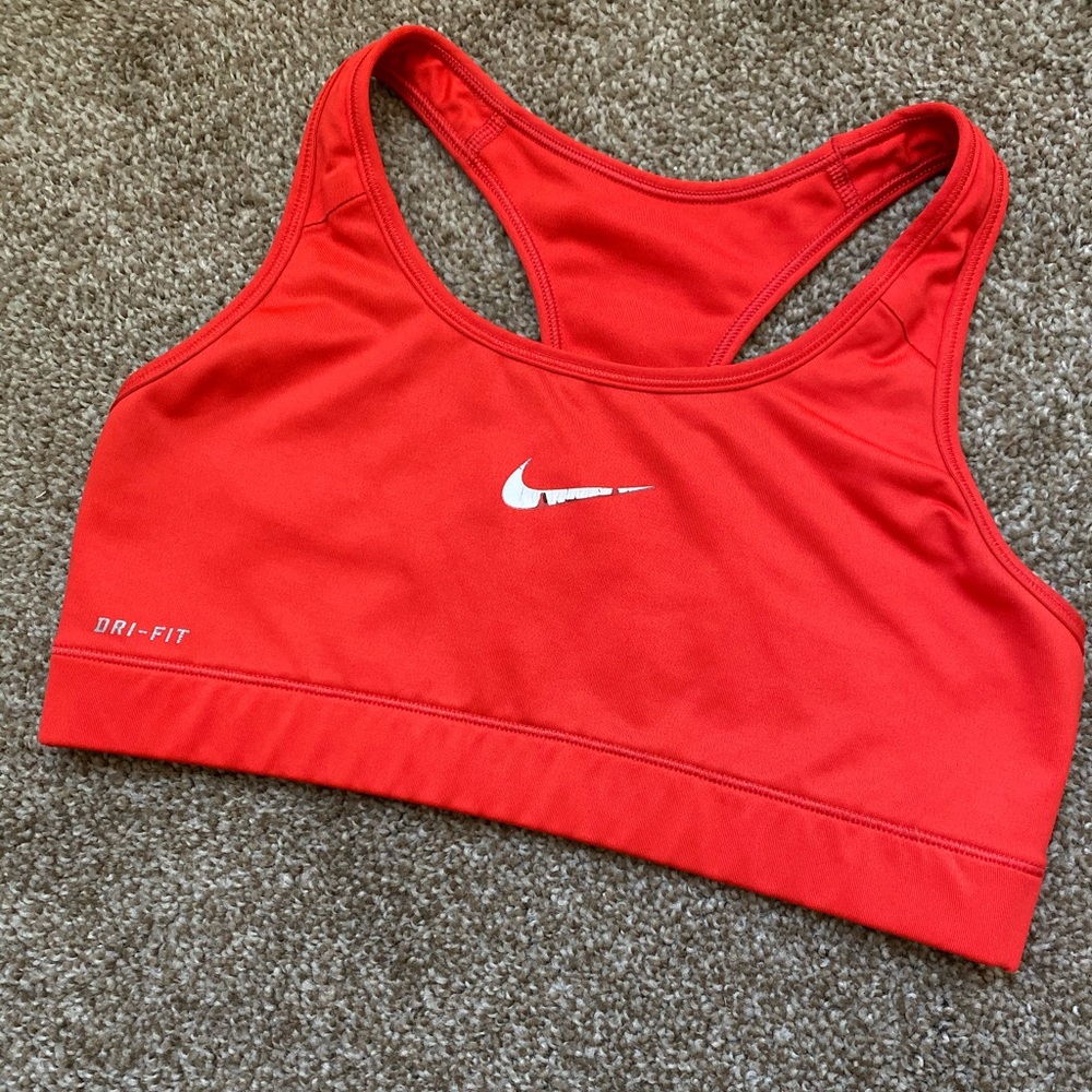 Red Nike Pro Sports Bra